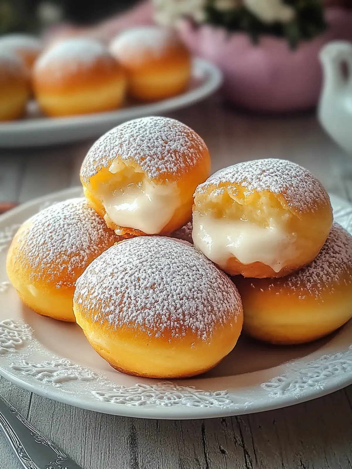 Delicious Italian Custard Bomboloni: A Creamy Delight Awaits 2 Italian Custard Bomboloni