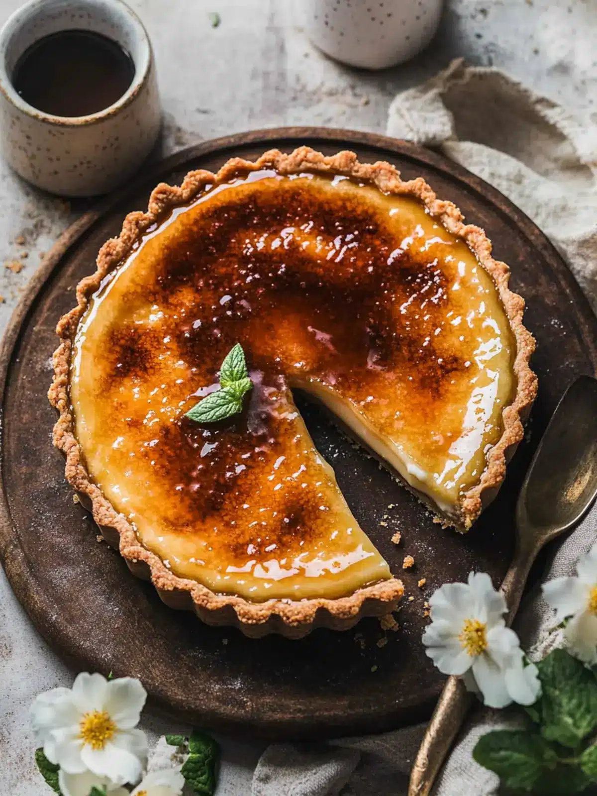 Earl Grey Crème Brûlée Tart