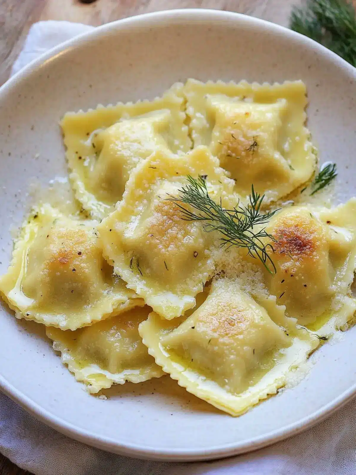 Irresistible Goat Cheese Potato Ravioli with Garlic and Dill 4 Goat Cheese Potato Ravioli with Garlic and Dill
