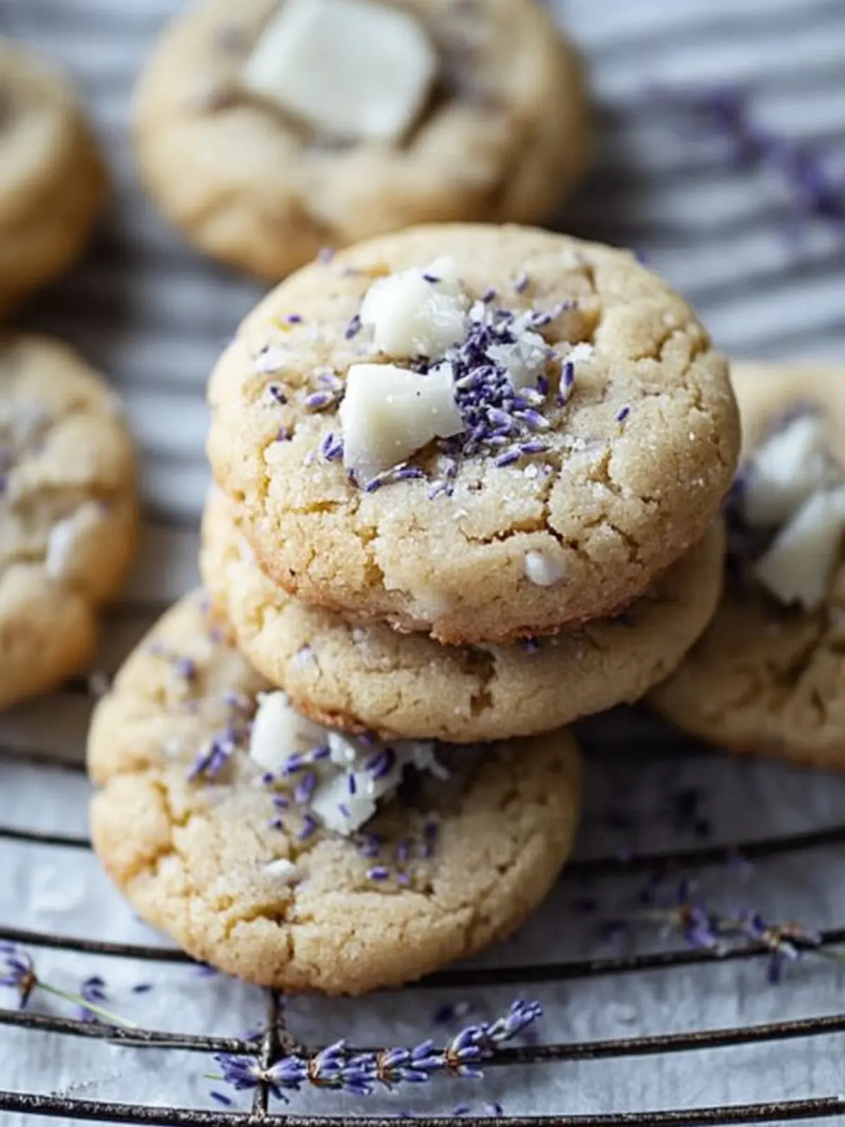 Savor Chewy Salted White Chocolate Lavender Cookies Today 3 Salted White Chocolate Lavender Cookies