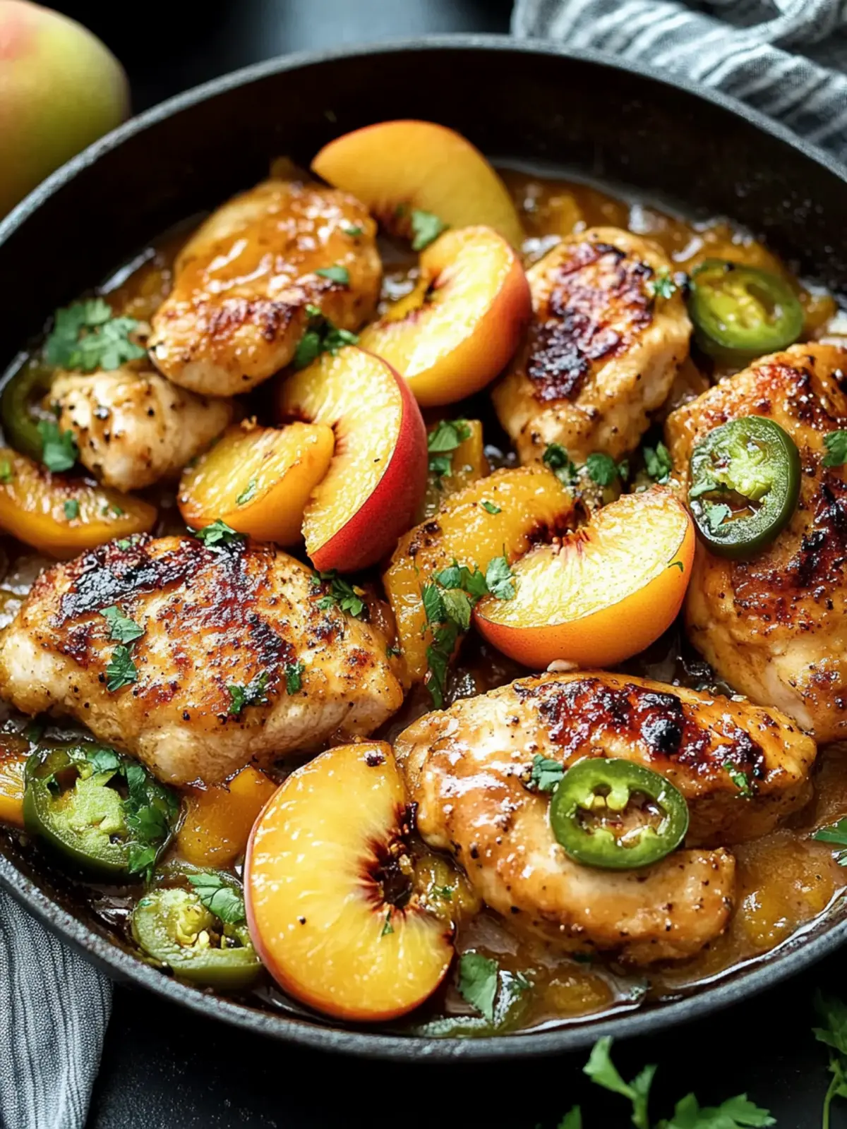 Sweet and Spicy Jalapeno Peach Chicken You’ll Crave Tonight 4 Jalapeno Peach Chicken