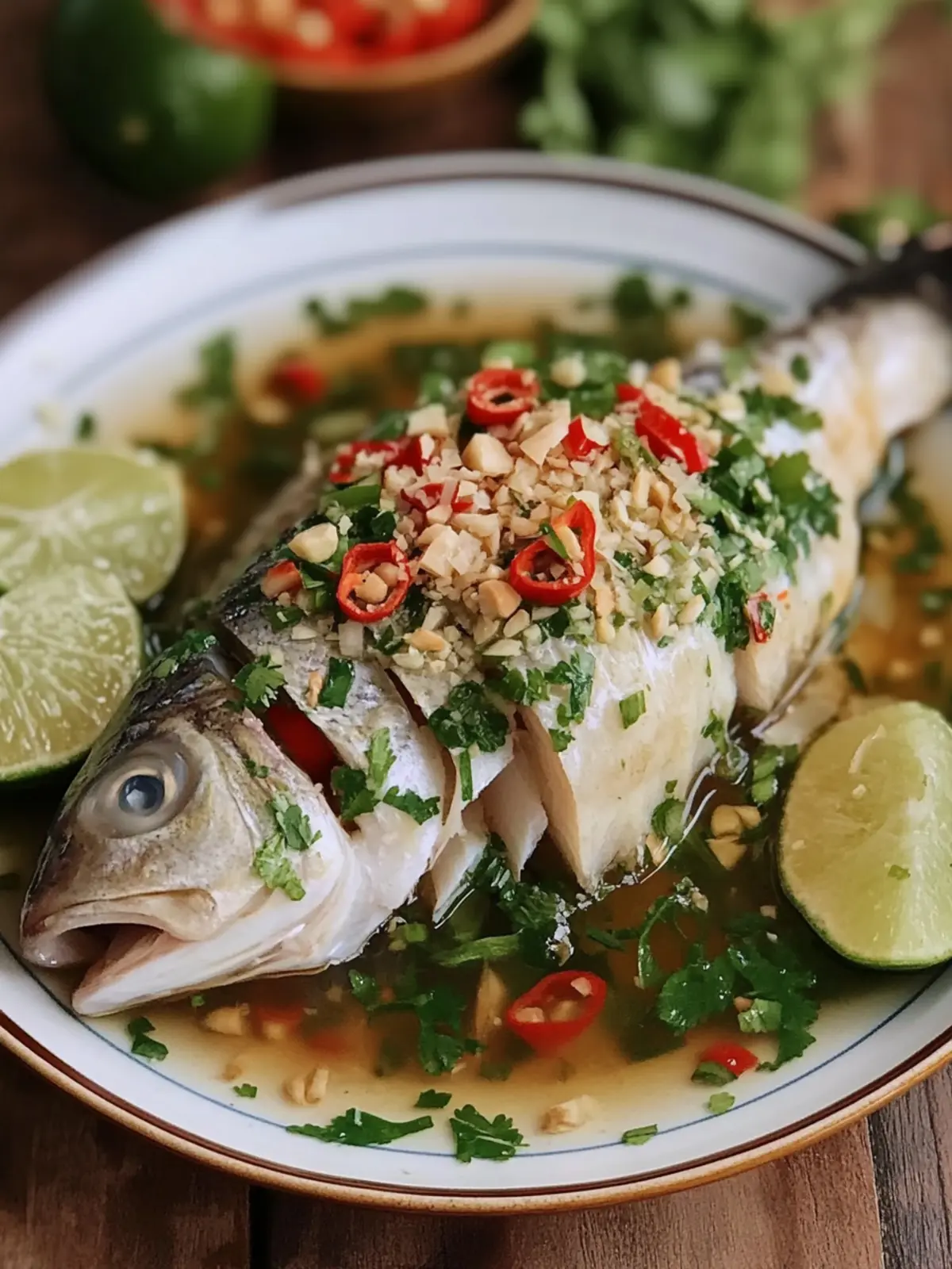 Zesty Thai Steamed Fish with Lime and Garlic in 20 Minutes 3 Thai Steamed Fish with Lime and Garlic
