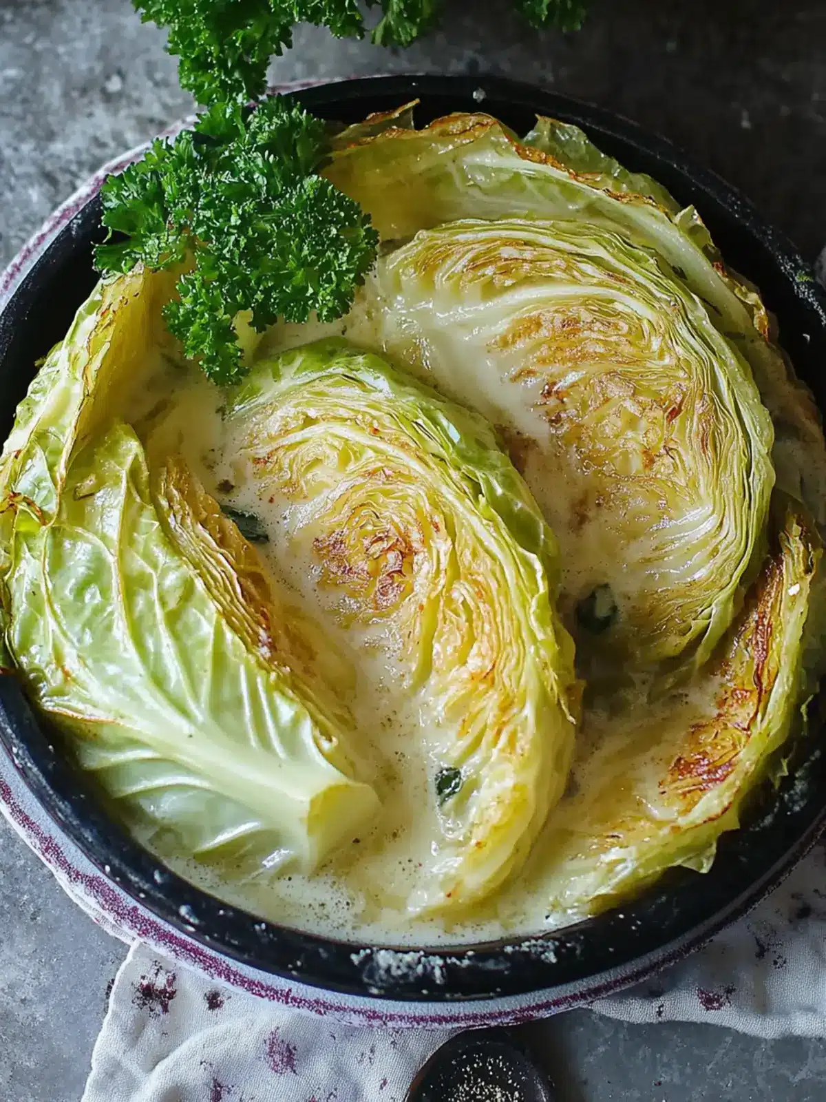 Savory Braised Cabbage with Horseradish Cream Delight 3 Braised Cabbage with Horseradish Cream