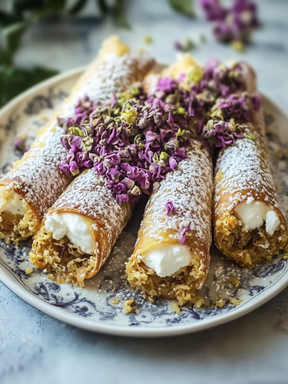 Kataifi Ricotta Cannoli: A Crispy, Creamy Greek Delight 5 Kataifi Ricotta Cannoli