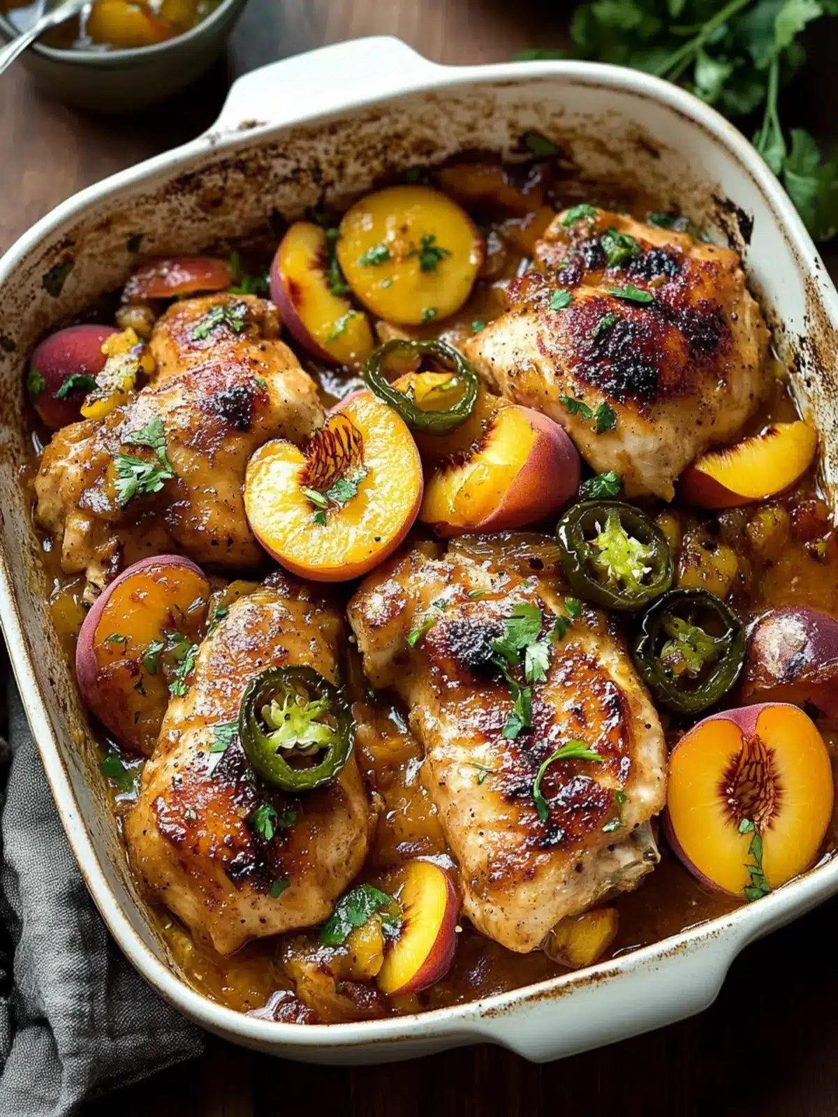 Sweet and Spicy Jalapeno Peach Chicken You’ll Crave Tonight 2 Jalapeno Peach Chicken