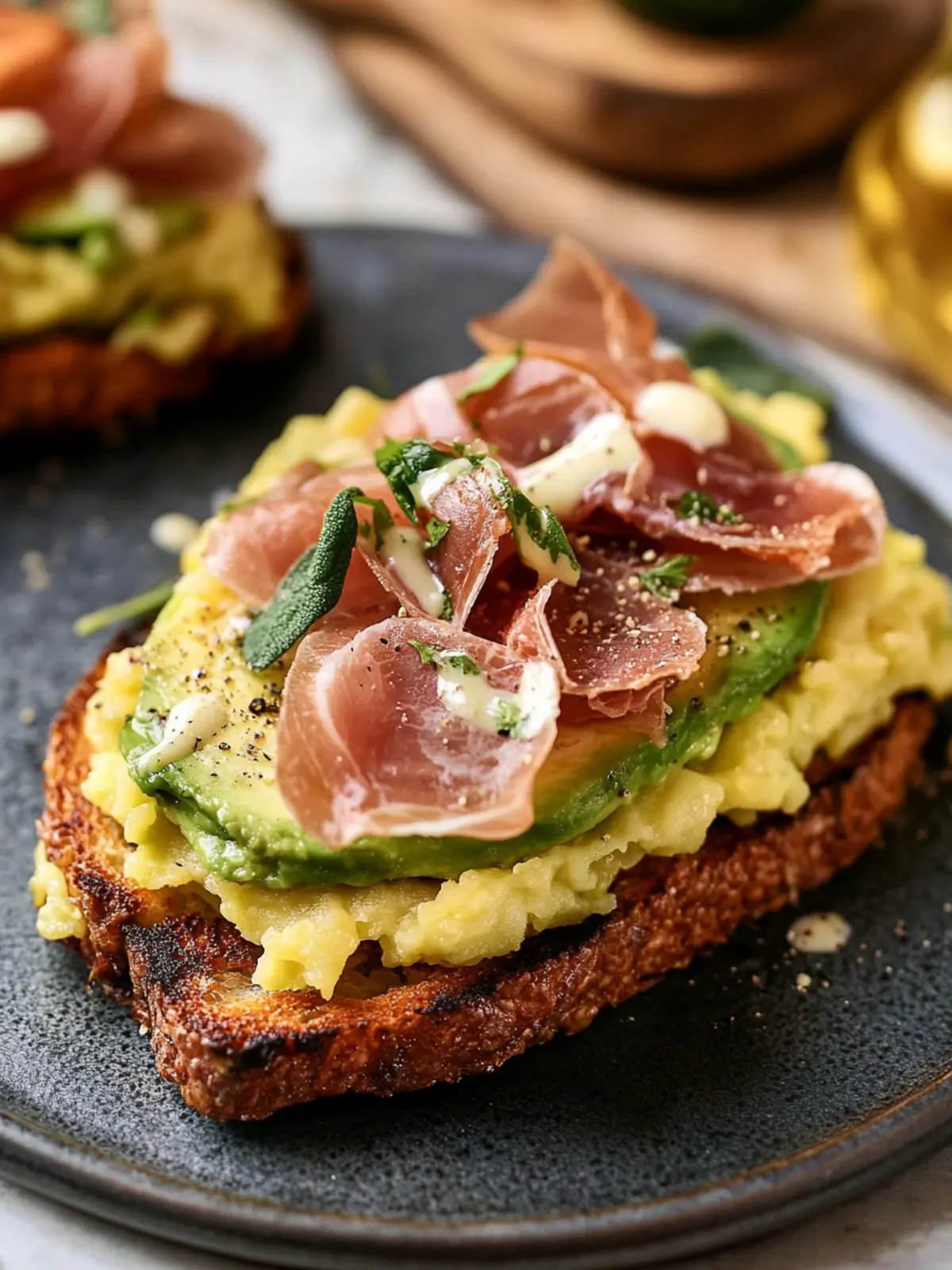 Irresistible Hash Brown Avocado Toast with Prosciutto Delight 4 Hash Brown Avocado Toast With Prosciutto