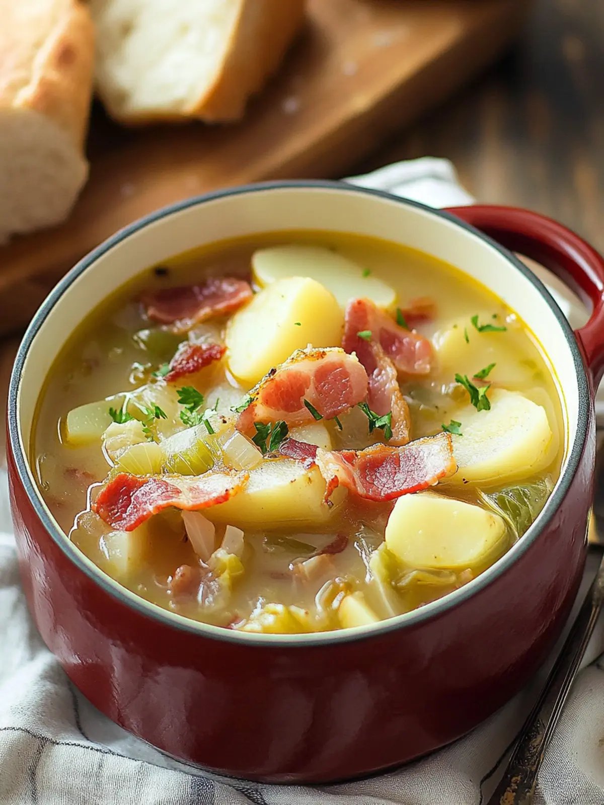 Comforting Irish Bacon, Cabbage, and Potato Soup Recipe 4 Irish Bacon, Cabbage, and Potato Soup