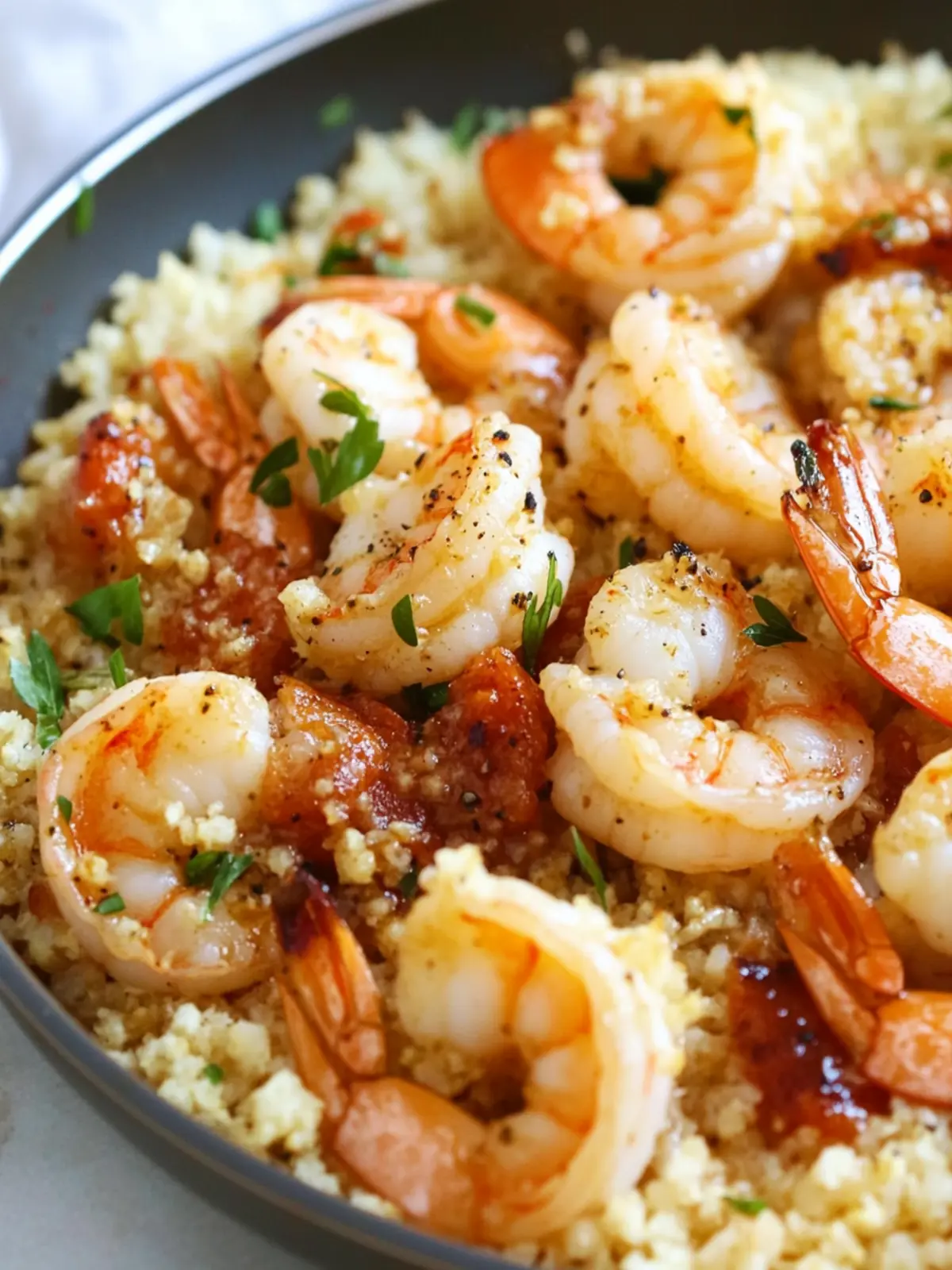 Keto One-Pan Garlic Shrimp & Parmesan Cauliflower Rice Magic 4 Keto One-Pan Garlic Shrimp & Parmesan Cauliflower Rice