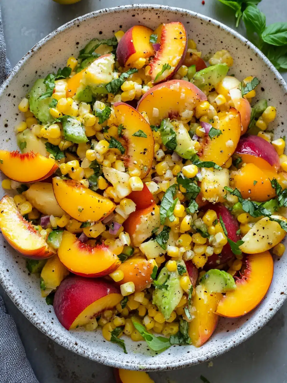 Sweet Corn Salad with Peaches: A Refreshing Summer Delight 3 Sweet Corn Salad with Peaches