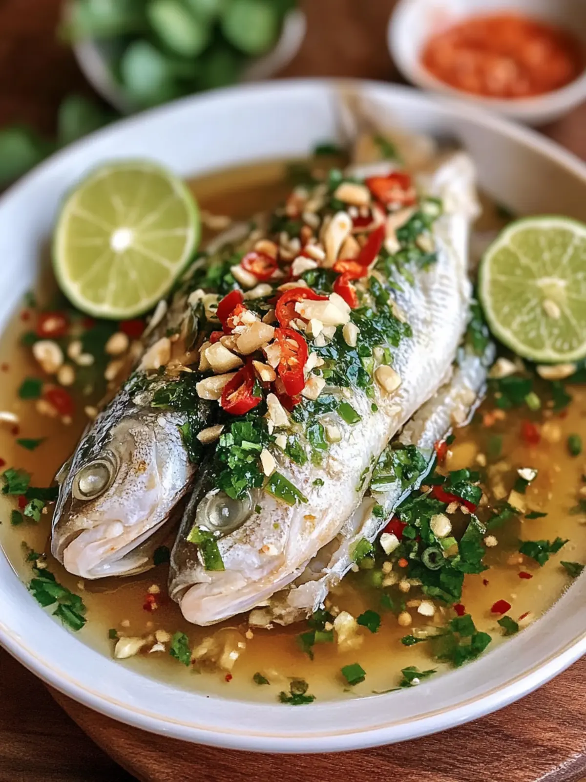 Zesty Thai Steamed Fish with Lime and Garlic in 20 Minutes 2 Thai Steamed Fish with Lime and Garlic