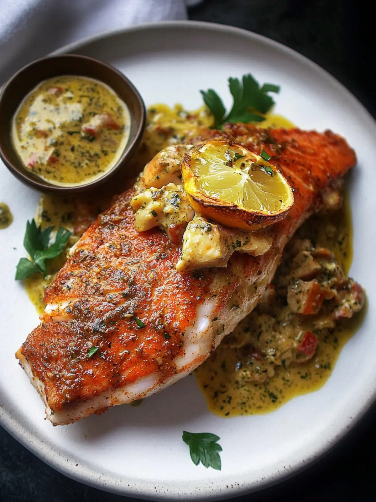 Incredible Red Snapper with Creamy Creole Sauce at Home 4 Red Snapper with Creamy Creole Sauce