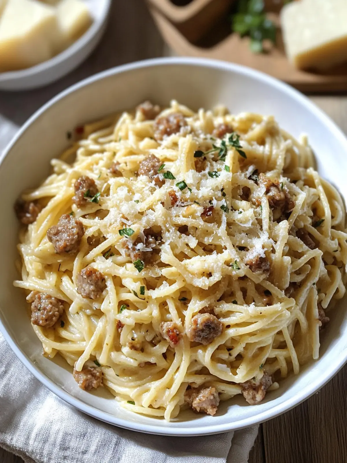 Roasted Garlic Sausage & White Wine Pasta for Cozy Nights 3 Roasted Garlic Sausage & White Wine Pasta