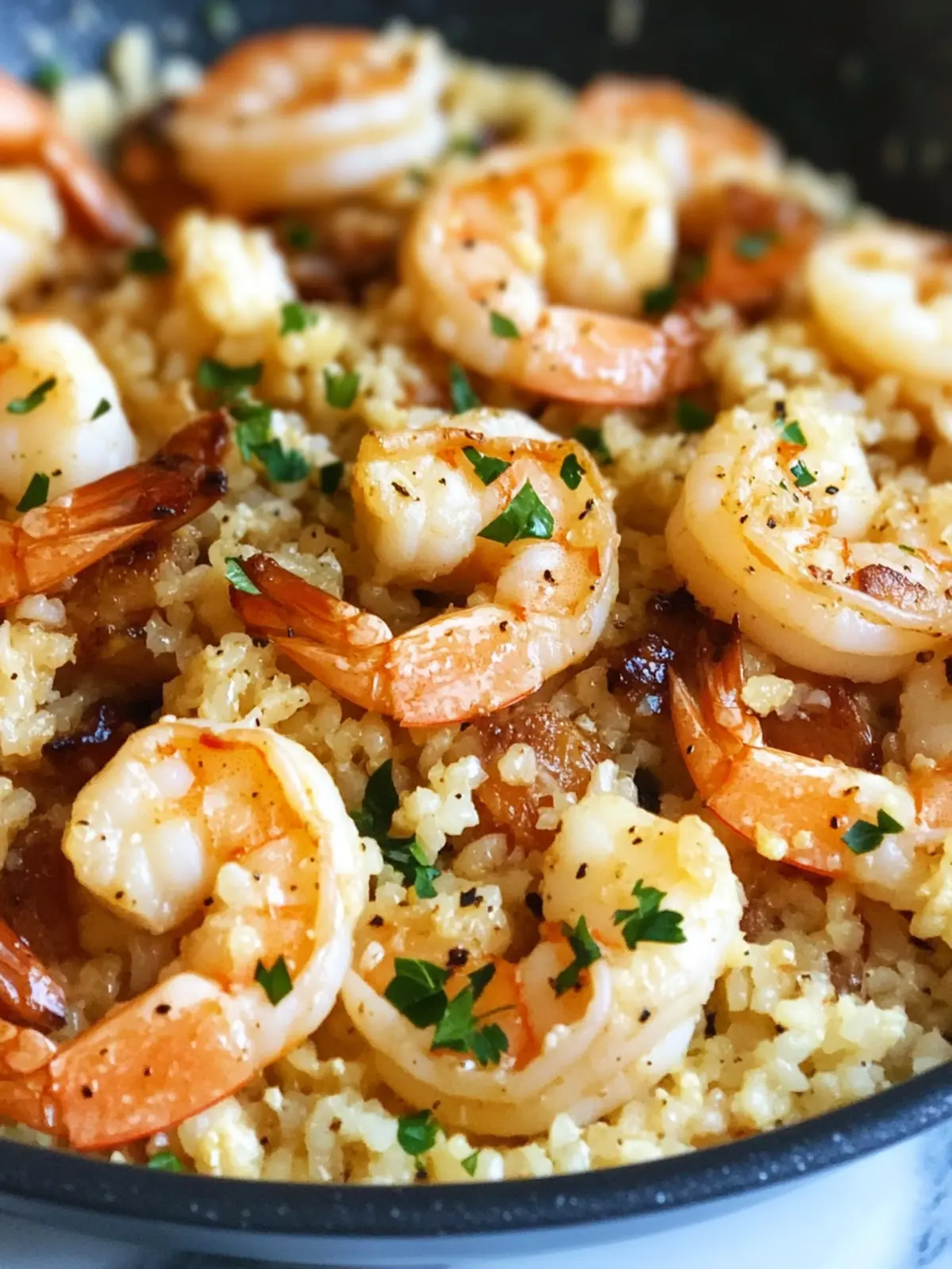 Keto One-Pan Garlic Shrimp & Parmesan Cauliflower Rice Magic 5 Keto One-Pan Garlic Shrimp & Parmesan Cauliflower Rice