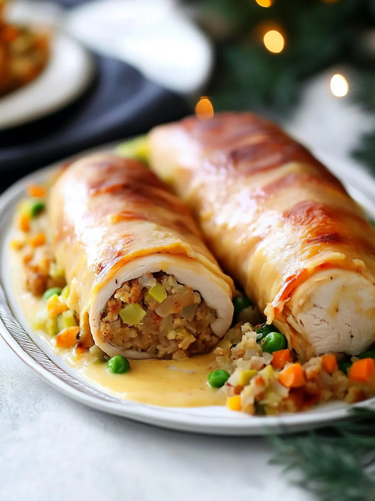 Savory Turkey & Stuffing Roll Ups for Cozy Comfort Food 5 Turkey & Stuffing Roll Ups