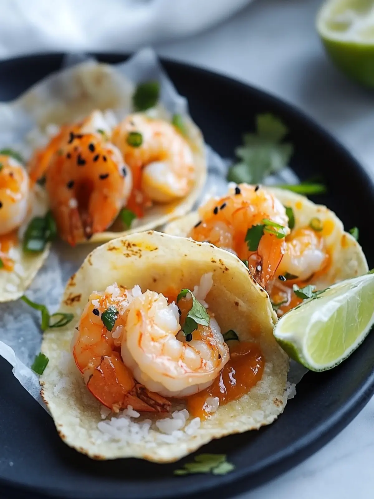 Spicy Shrimp with Rice Paper Chips: Your New Favorite Taco 4 Spicy Shrimp with Rice Paper Chips (Asian Shrimp Taco)