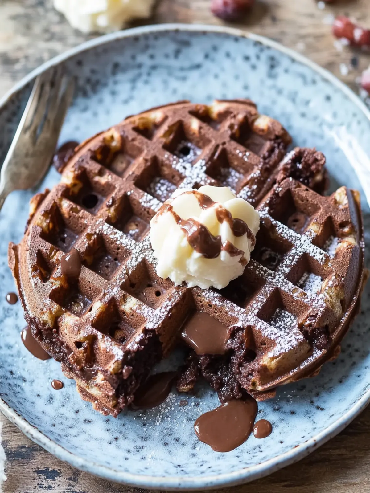 Chocolatey Brownie Waffles That Fit Your Keto Cravings 3 Brownie Waffle