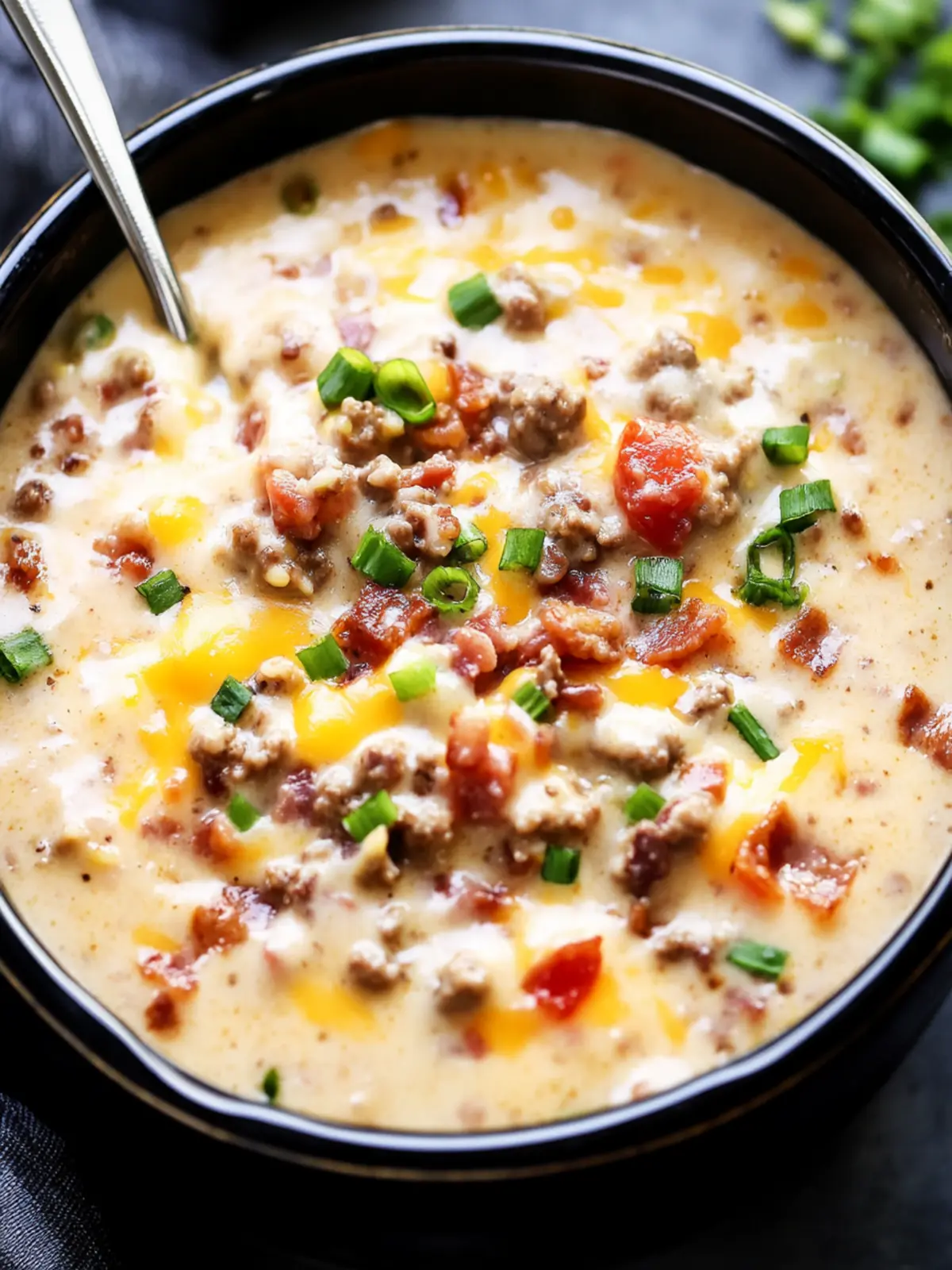 Creamy Slow Cooker Bacon Cheeseburger Soup for Cozy Nights 2 Slow Cooker Bacon Cheeseburger Soup