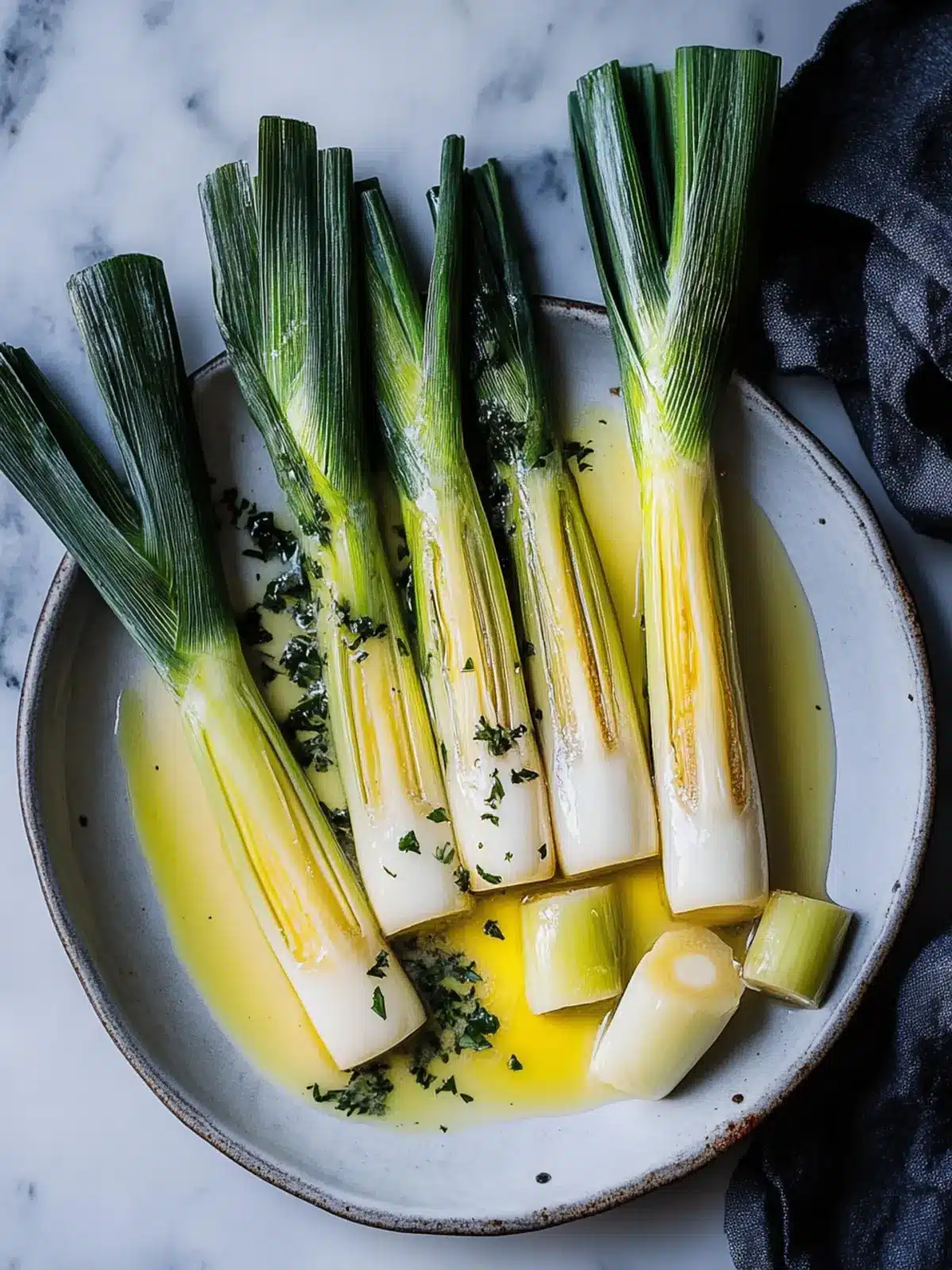 Braised Leeks with Beurre Blanc: A Gourmet Home Treat 2 Braised Leeks with Beurre Blanc