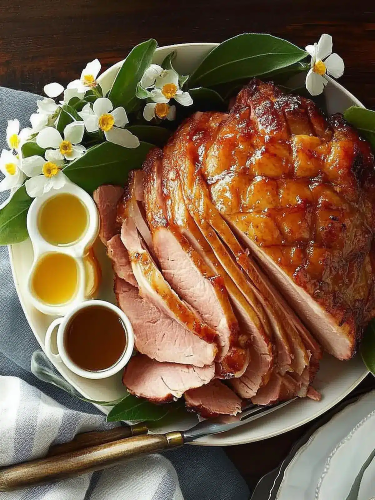 Sweet and Savory Easter Ham with Brown Sugar Glaze 5 Easter Ham