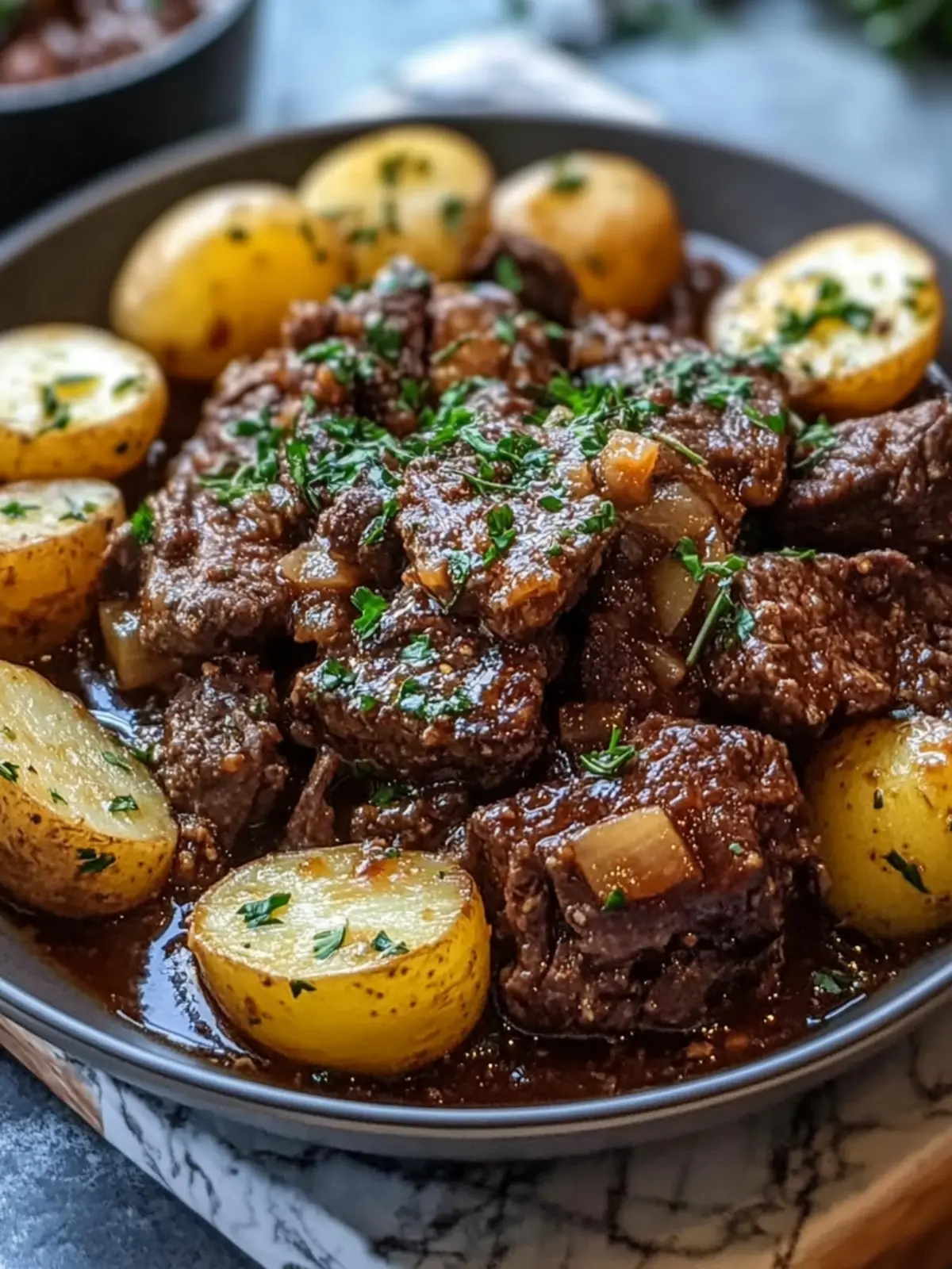 Slow Cooker Garlic Butter Beef with Potatoes for Cozy Nights 2 Slow Cooker Garlic Butter Beef with Potatoes