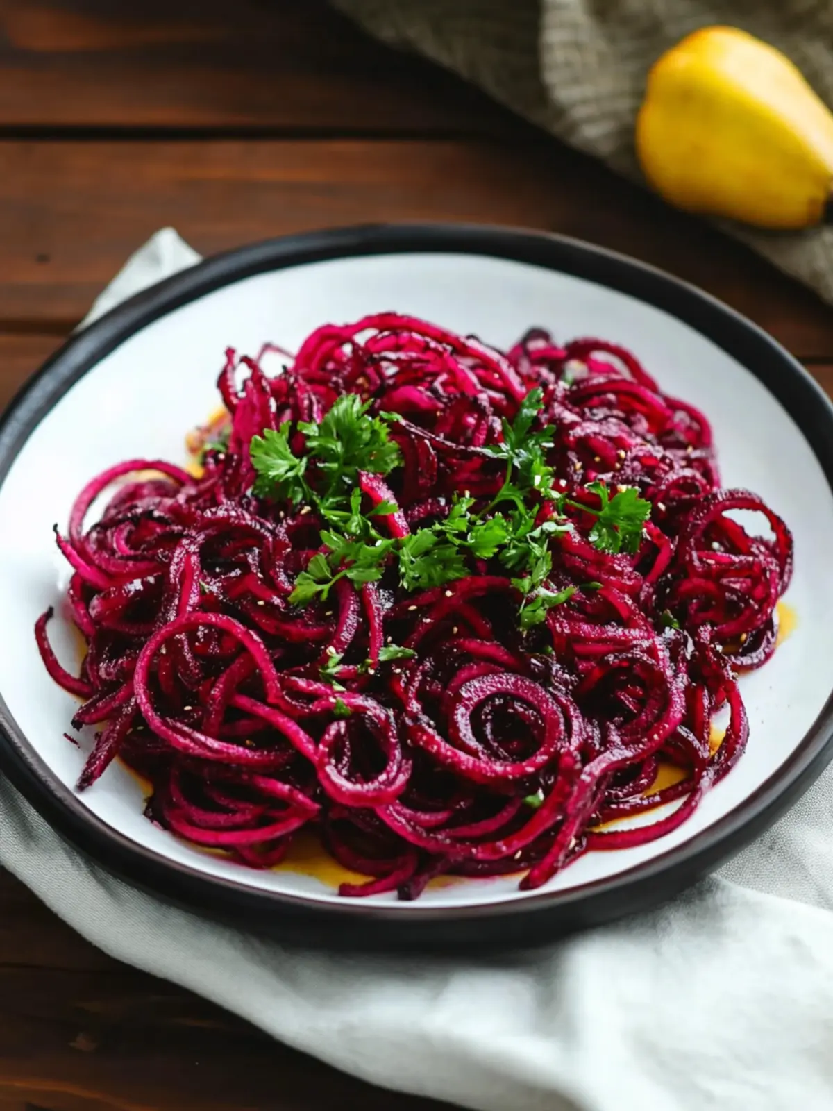 Roasted Spiralized Beets with Honey Mustard Vinaigrette Delight 2 Roasted Spiralized Beets with Honey Mustard Vinaigrette