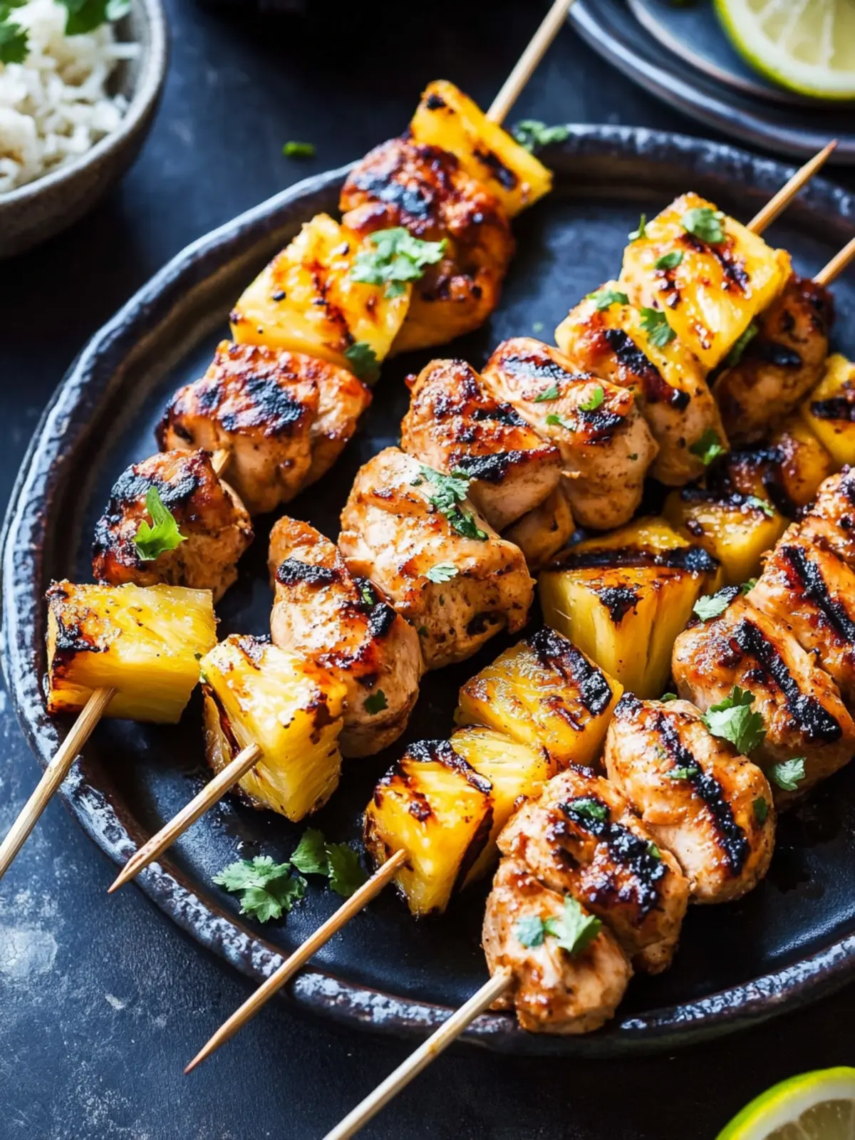 Sweet and Spicy Grilled Chicken and Pineapple Skewers Bliss 3 Sweet and Spicy Grilled Chicken and Pineapple Skewers