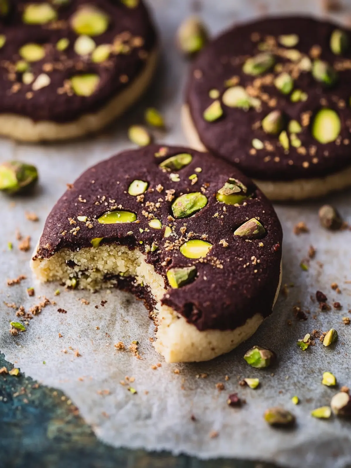 Decadent Dark Chocolate Pistachio Slice & Bake Cookies Delight 3 Dark Chocolate Pistachio Slice & Bake Cookies