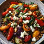 Warm Lentil Salad with Roasted Veggies & Feta Love 6 warm lentil salad with roasted veggies & feta