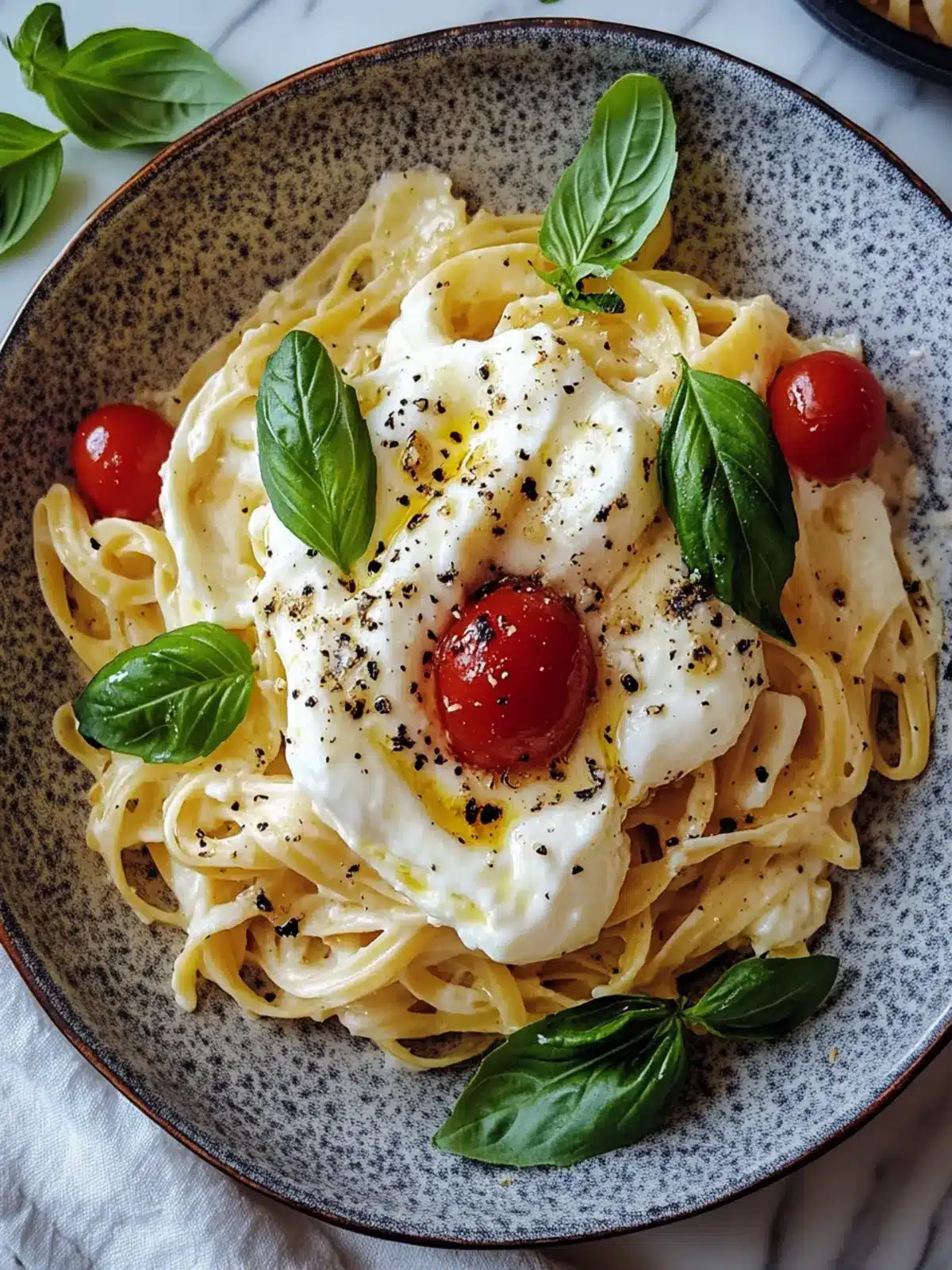 Creamy Burrata Pasta