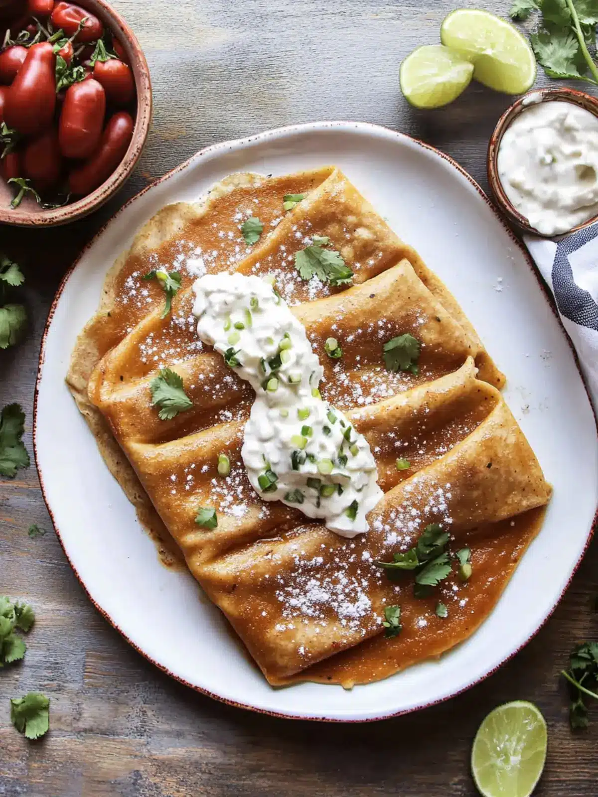 Savory Enfrijoladas: Quick Vegetarian Delight at Home 3 Enfrijoladas