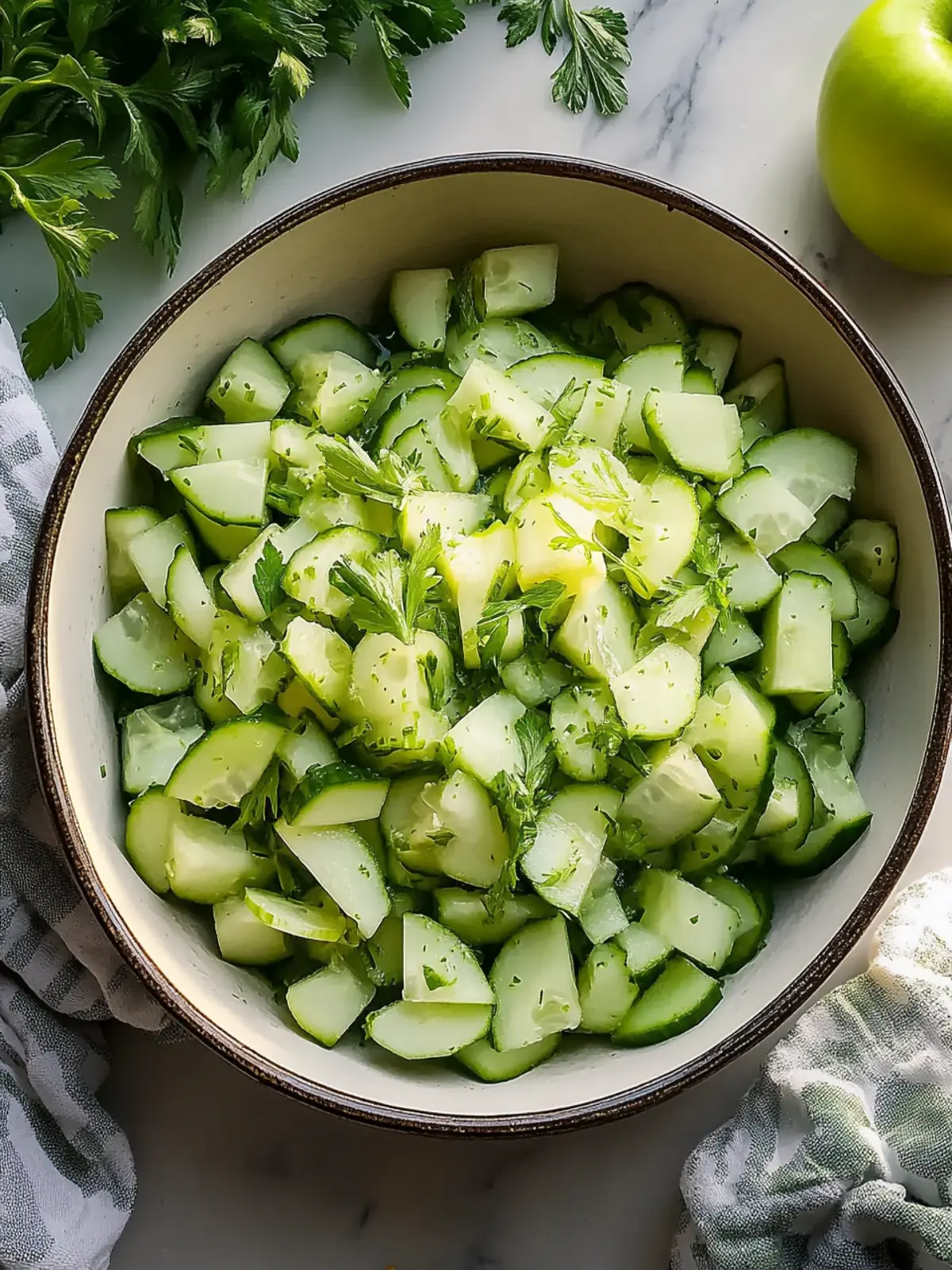 Crunchy Cucumber Celery Salad with Green Apple – Refreshing Delight 2 Crunchy Cucumber Celery Salad with Green Apple