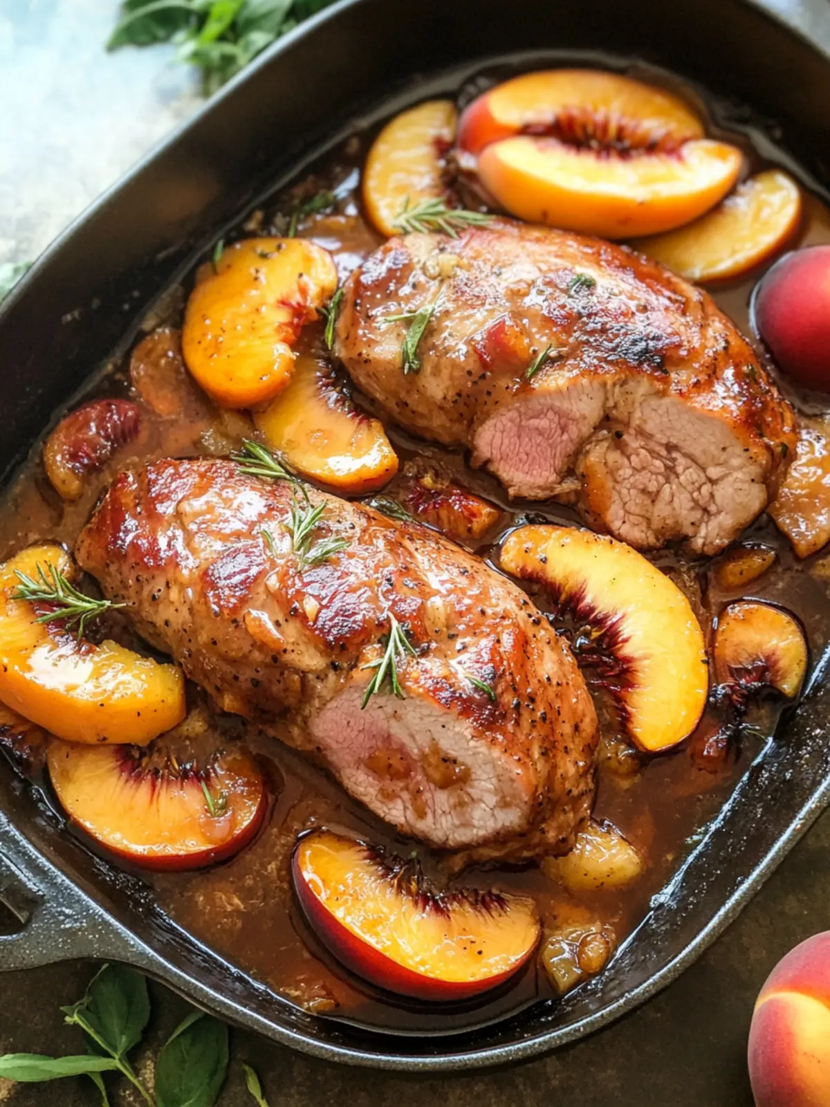 Peach Glazed Pork Tenderloin for a Sweet Family Feast 4 Peach Glazed Pork Tenderloin
