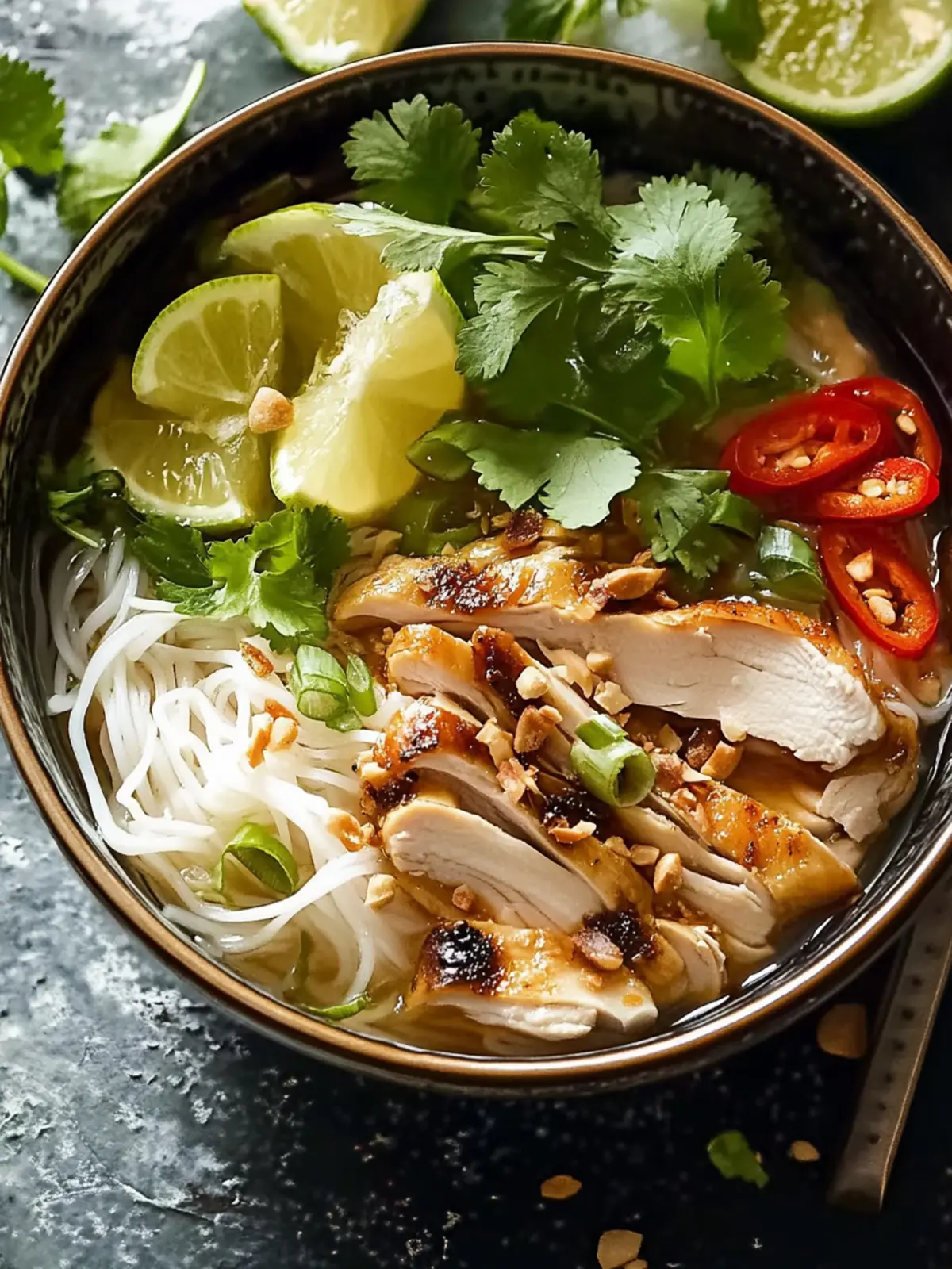 Savory Vietnamese Noodles with Lemongrass Chicken Recipe 2 Vietnamese Noodles with Lemongrass Chicken