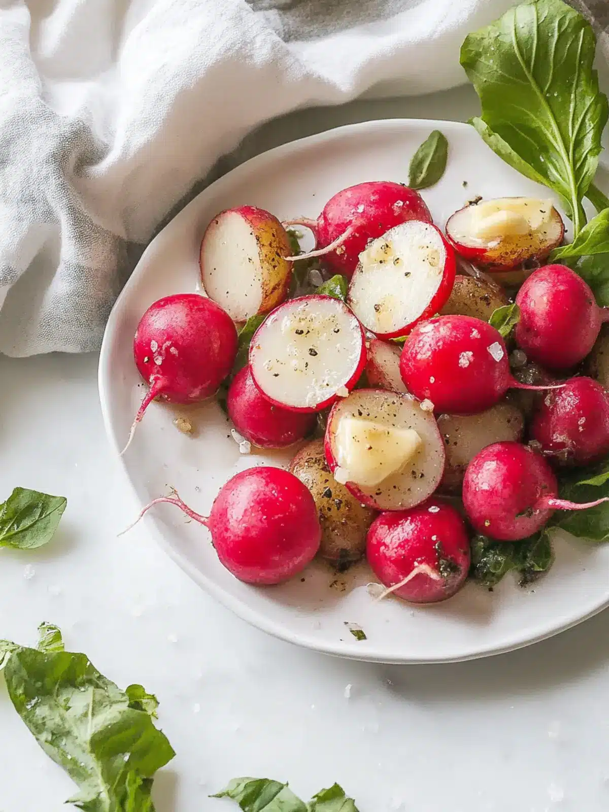 Radishes with Butter and Salt: A Simple, Flavorful Snack! 2 Radishes with Butter and Salt
