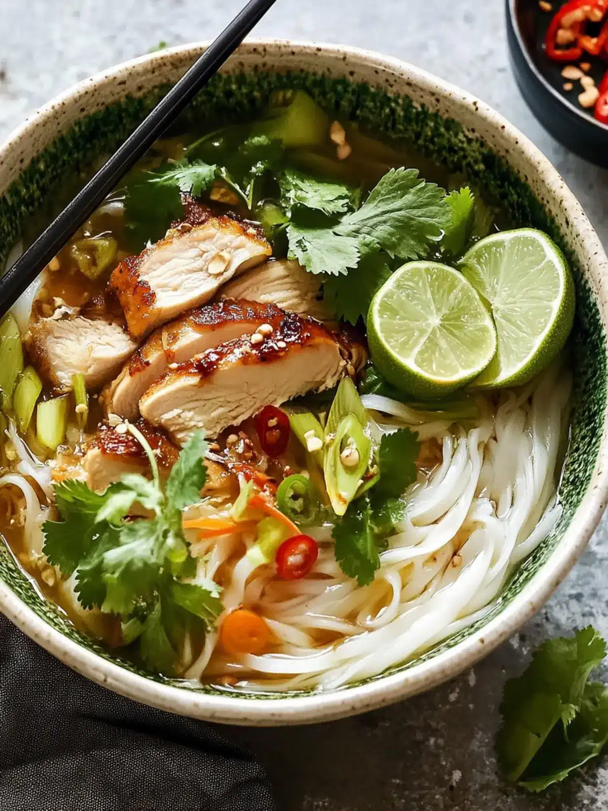Savory Vietnamese Noodles with Lemongrass Chicken Recipe 4 Vietnamese Noodles with Lemongrass Chicken