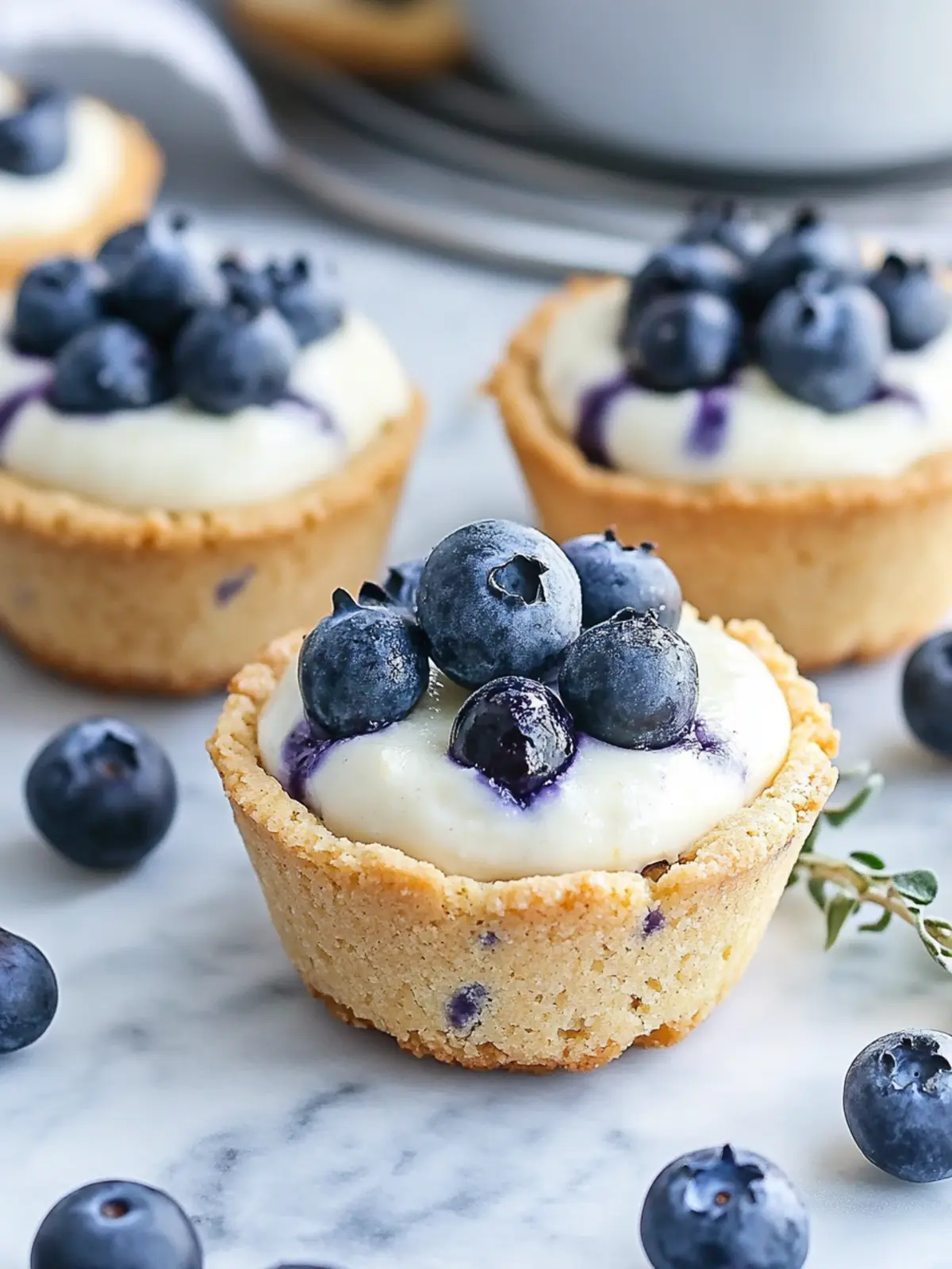 Blueberry Cheesecake Cookie Cups Bliss – Perfect Summer Dessert 3 Blueberry Cheesecake Cookie Cups