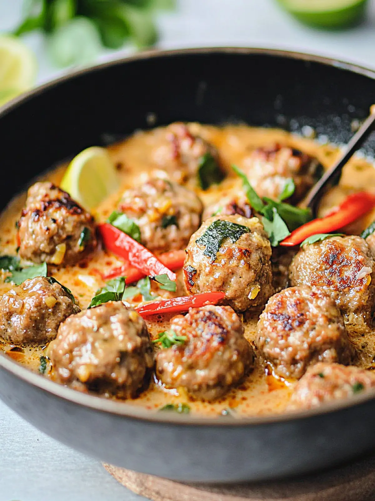 Keto Thai Meatballs