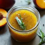 Peach Honey Dijon Balsamic Vinaigrette for Summer Salads 45 Peach Honey Dijon Balsamic Vinaigrette