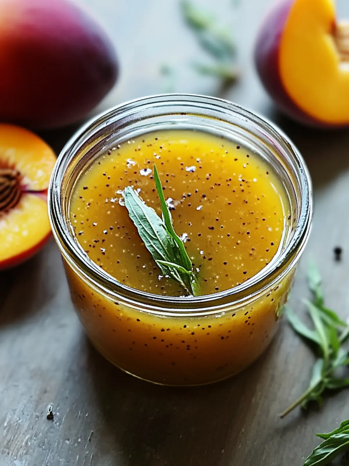 Peach Honey Dijon Balsamic Vinaigrette