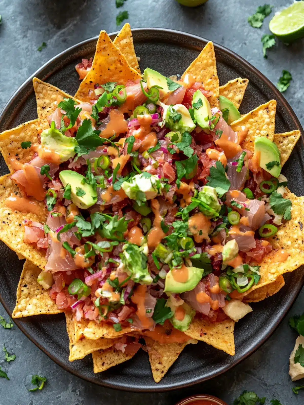 Tuna Poke Nachos: A Fresh Twist on Game Night Snacks 4 Tuna Poke Nachos