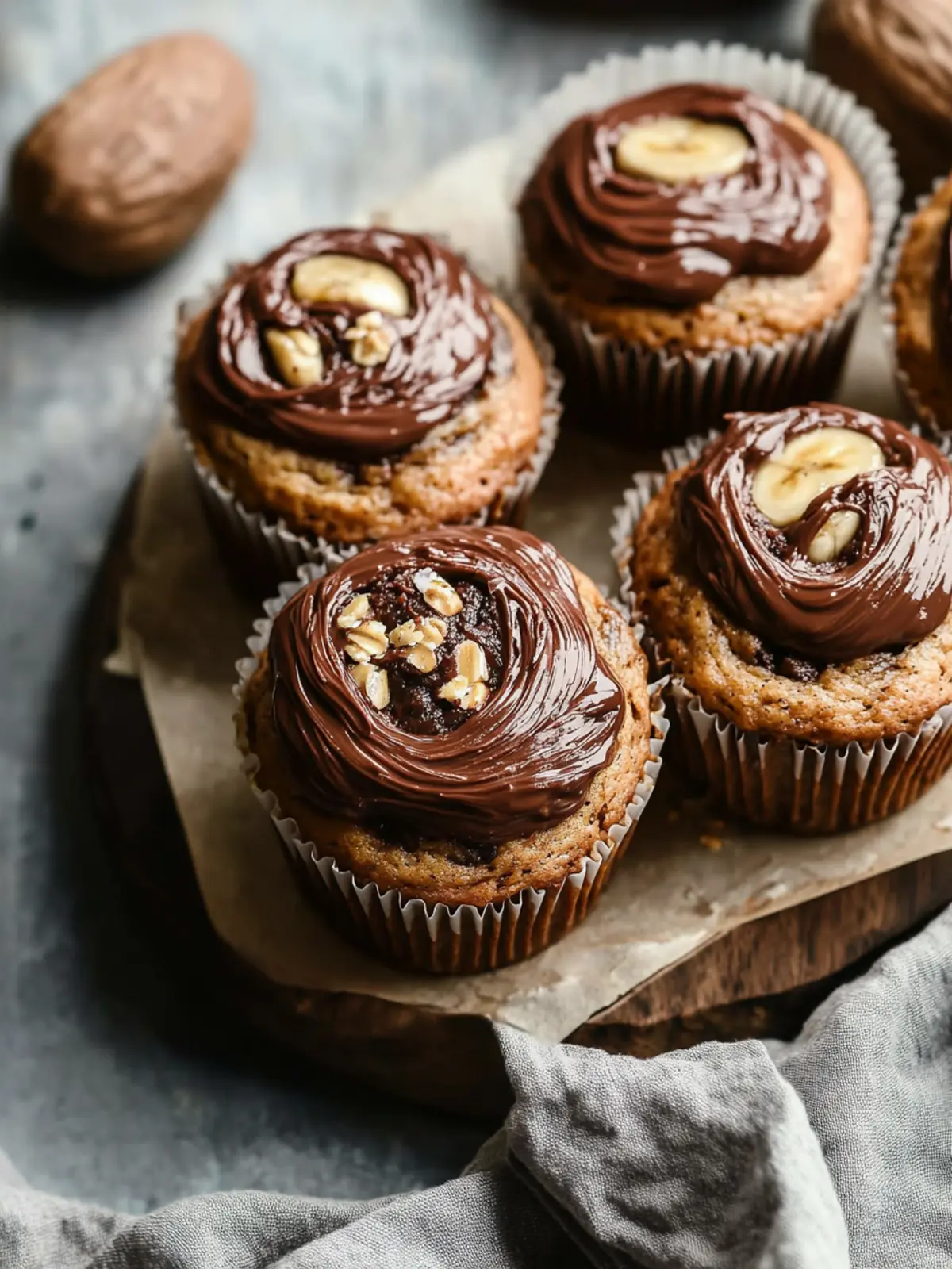 Decadent Banana Nutella Muffins for a Sweet Morning Treat 2 Banana Nutella Muffins