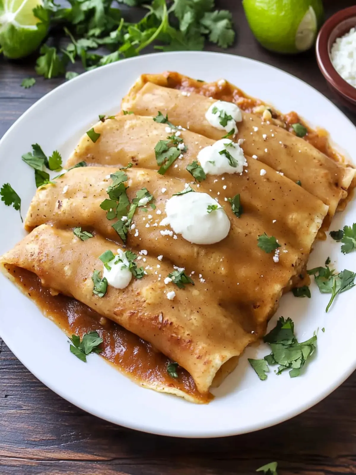Savory Enfrijoladas: Quick Vegetarian Delight at Home 4 Enfrijoladas
