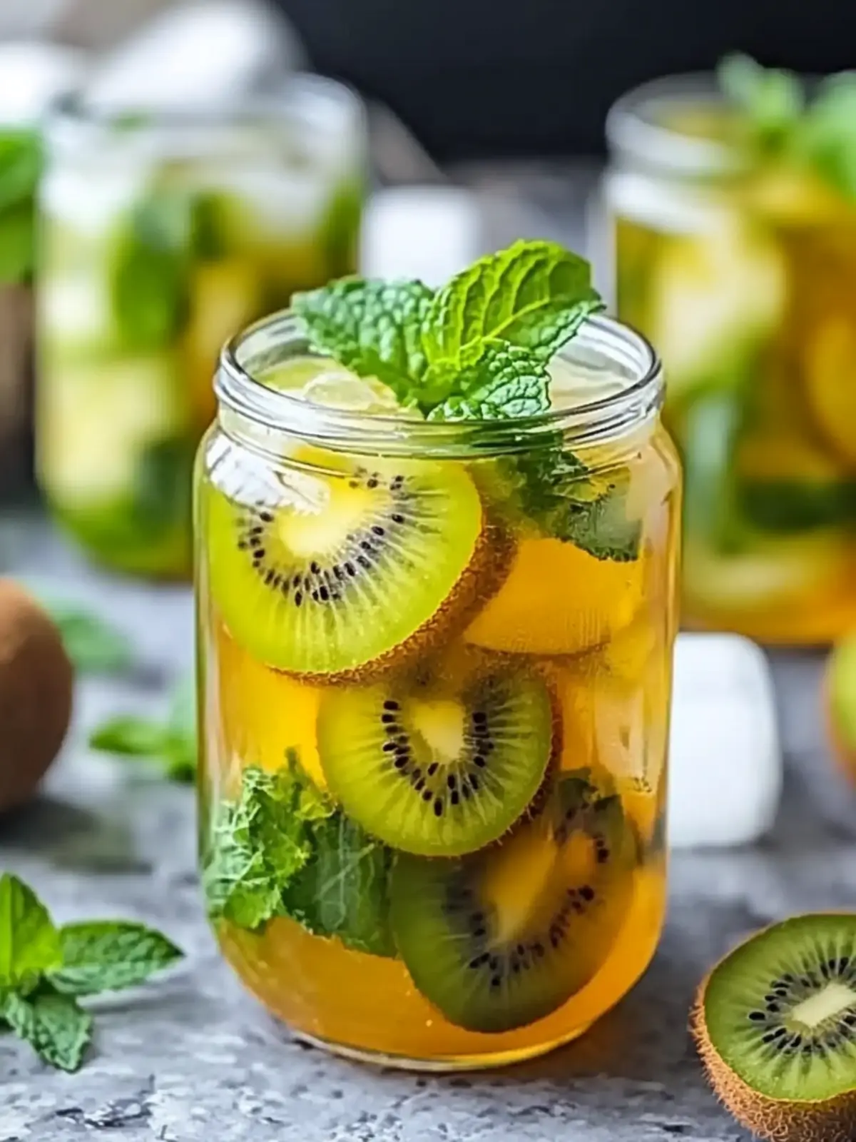 Kiwi Mint Cold Brew Green Tea for Ultimate Summer Refreshment 2 Kiwi Mint Cold Brew Green Tea