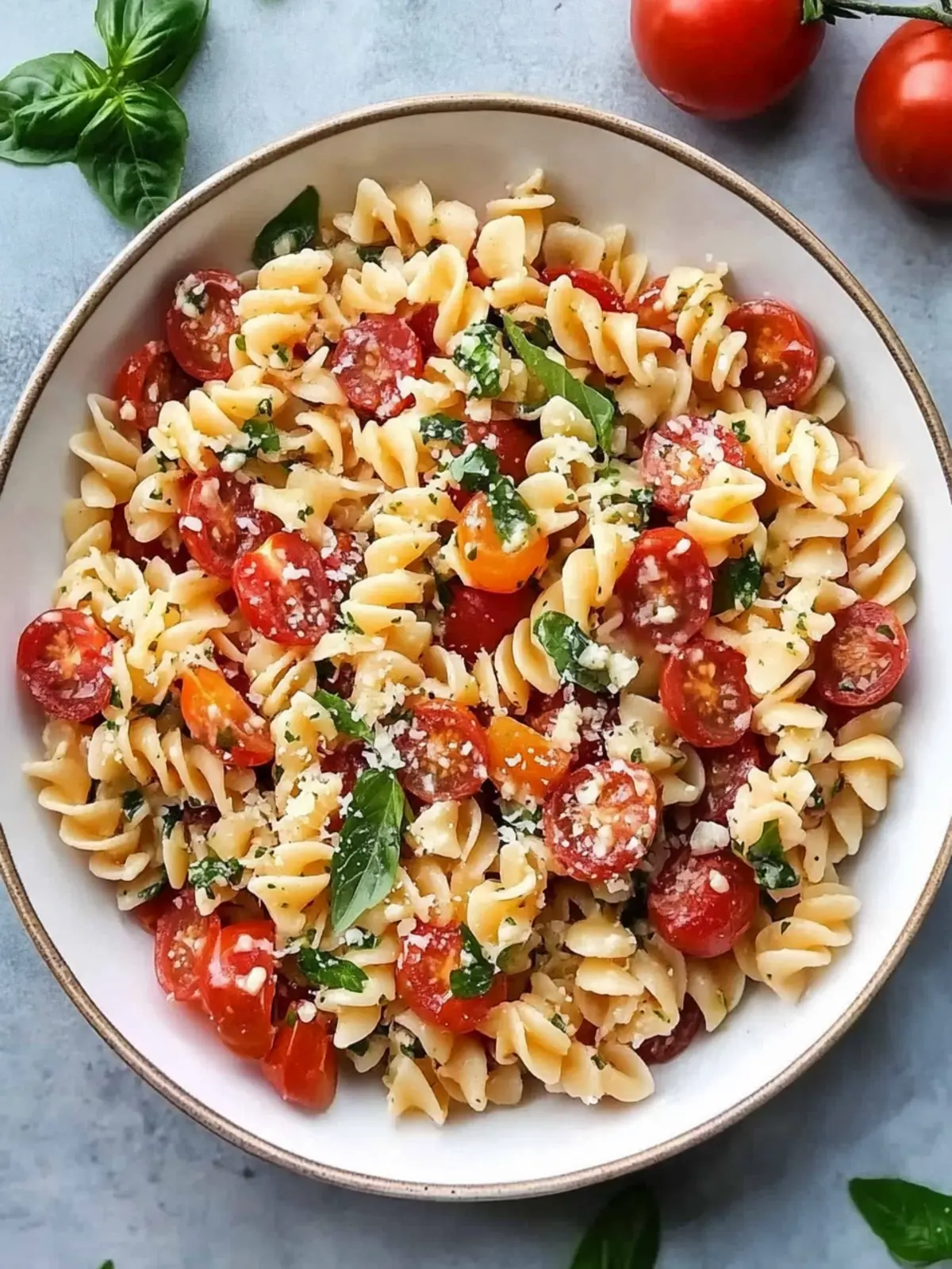 Cherry Tomato Bruschetta Pasta Salad for Summer Bliss 3 Cherry Tomato Bruschetta Pasta Salad
