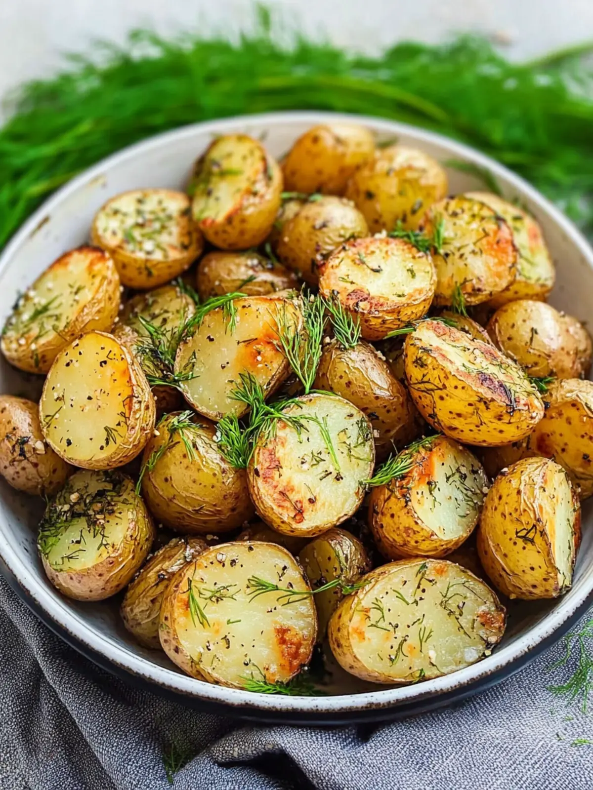 Crispy Roasted Dill Potatoes: A Flavorful Comfort Food Delight 2 Roasted Dill Potatoes