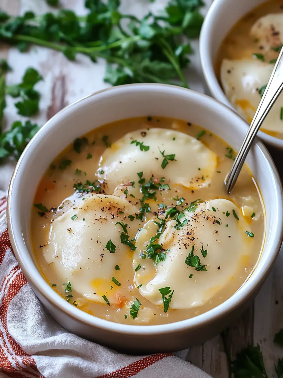 Cozy 15-Minute Pierogi Soup for Quick, Heartwarming Meals 2 Pierogi Soup