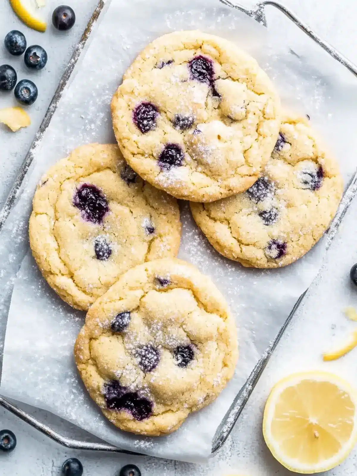 Lemon Blueberry Cookies: Brighten Your Day with Sweet Bliss 4 Lemon Blueberry Cookies