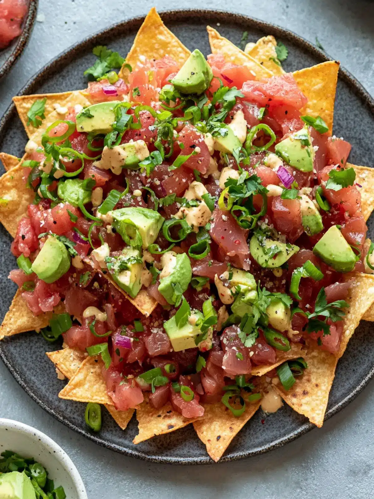 Tuna Poke Nachos: A Fresh Twist on Game Night Snacks 3 Tuna Poke Nachos