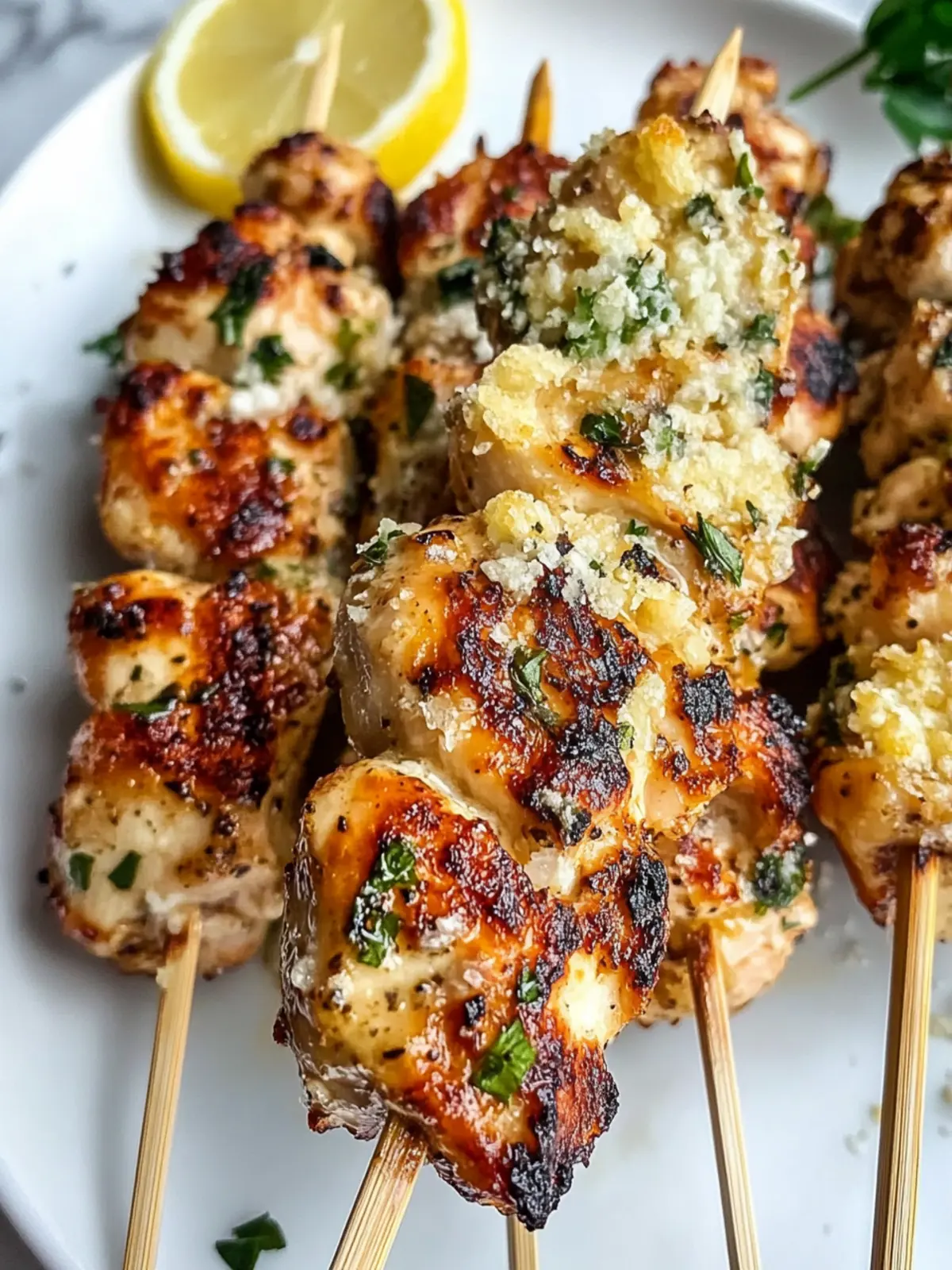 Succulent Garlic Parmesan Chicken Skewers to Liven Up Dinner 3 Garlic Parmesan Chicken Skewers