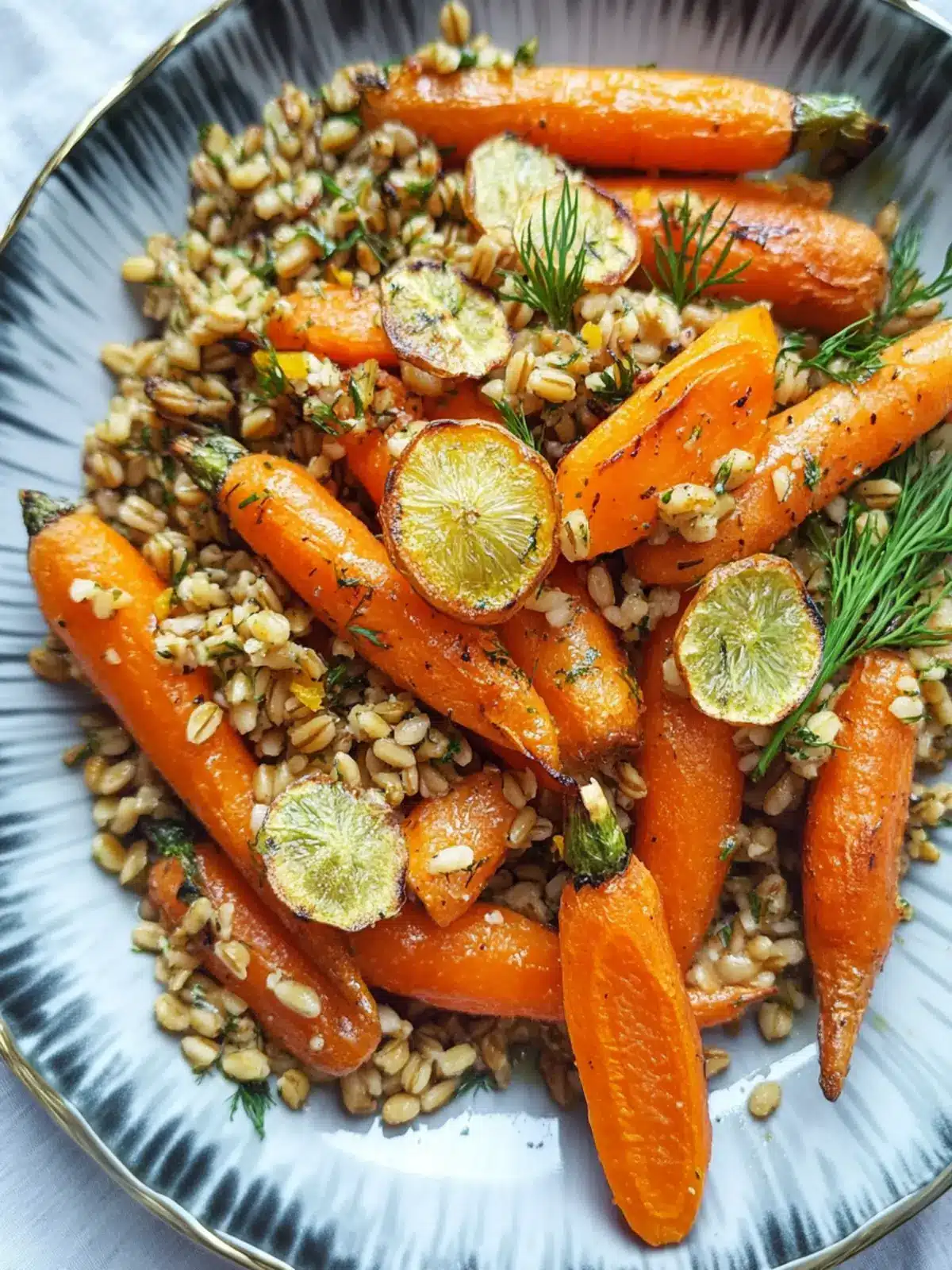 Roasted Carrots and Farro with Citrus, Ginger, and Dill Delight 2 Roasted Carrots and Farro with Citrus, Ginger and Dill